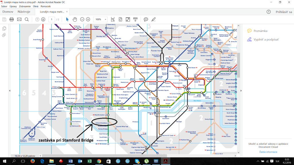 stamford bridge mapa